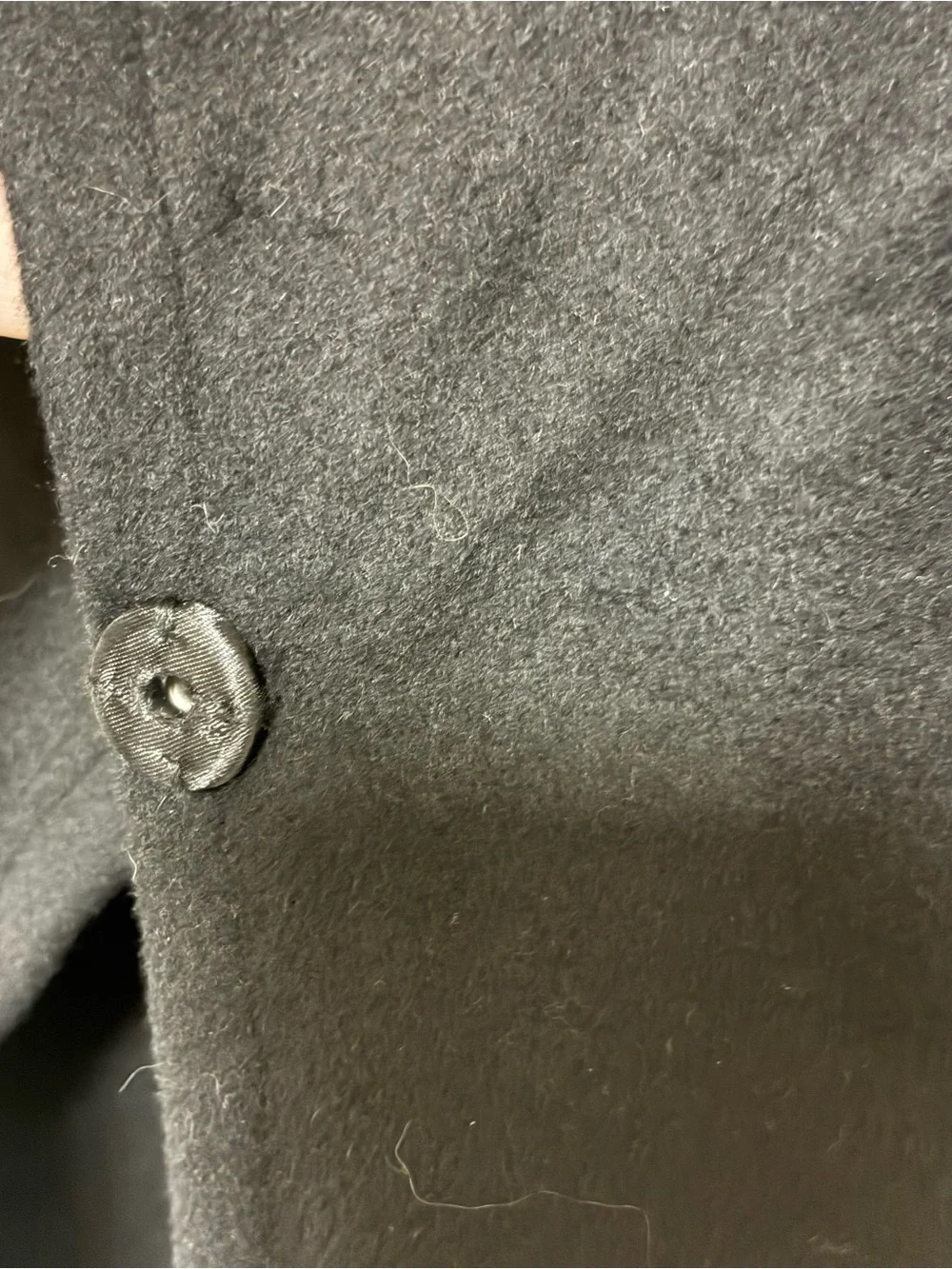 NWT White House Black Market Black Shawl Collar Wool-Blend Wrap Coat w belt